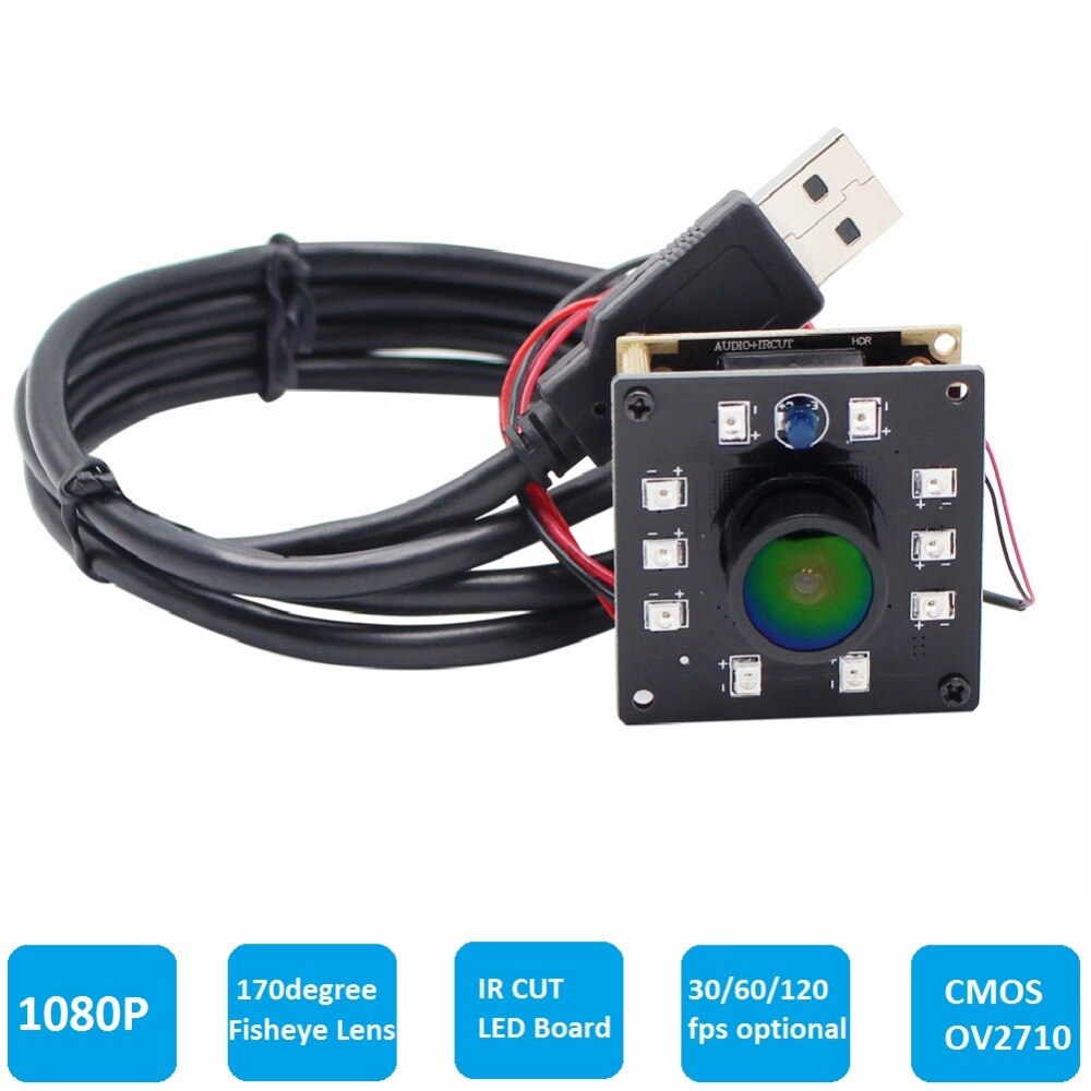 1080P CMOS OV2710 30/60/120fps    ߰ ð IR  USB ķ ī޶ , ȵ̵  